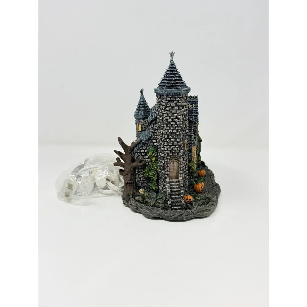 Hawthorne Village Universal Monsters Bride of Frankenstein Castle With Bride Box